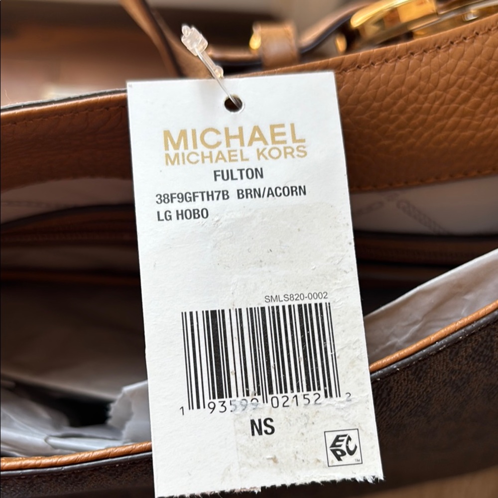 Michael Kors Brown and Black Hobo Bag with Luxurious Accents - Picture 2 of 2